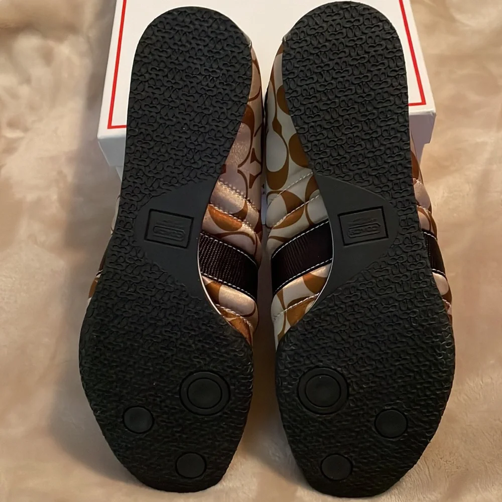 Coach Kirby Brown Sateen Sneakers - Picture 3 of 8